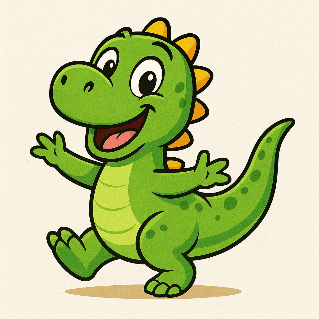 playful dinosaur