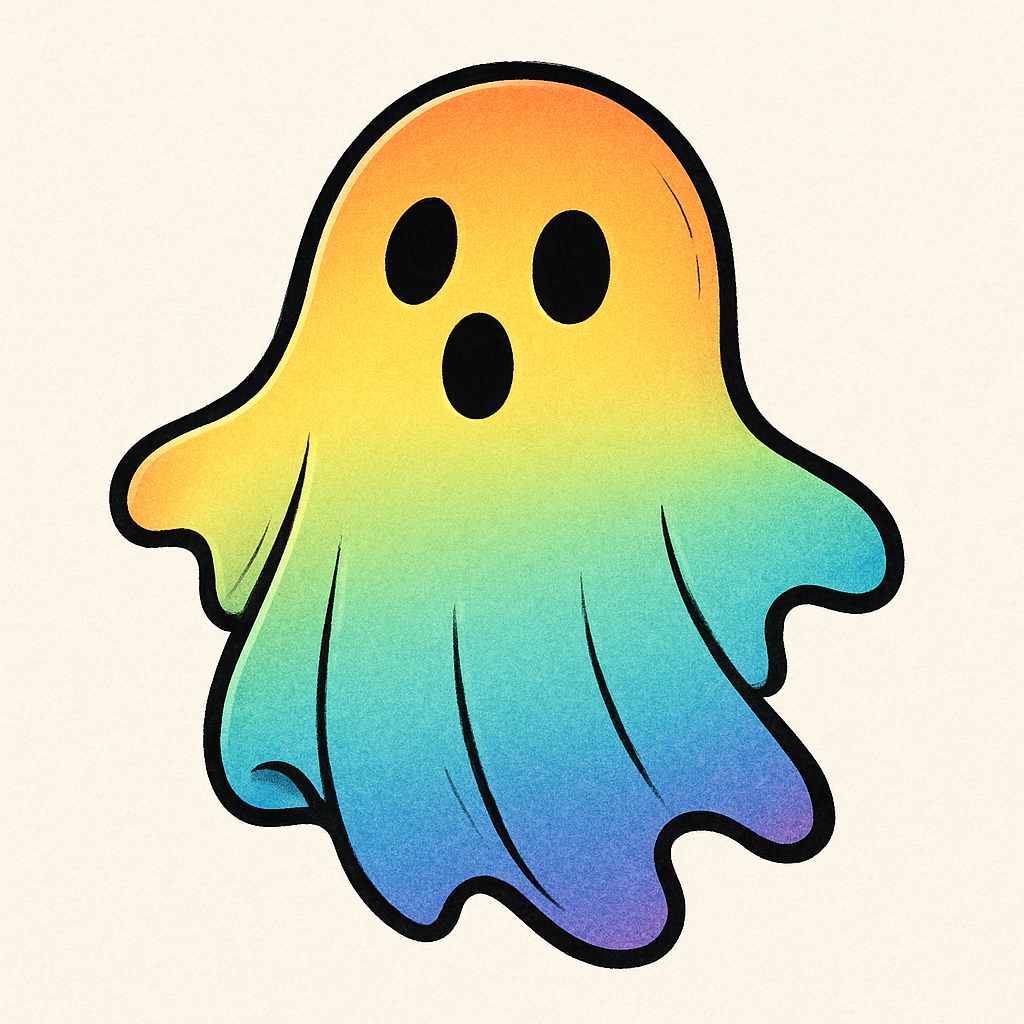 colorful ghost