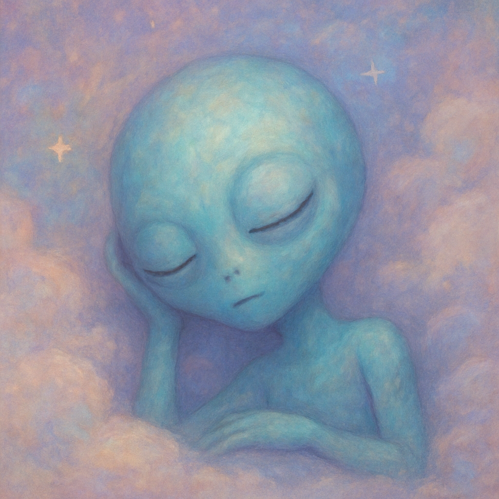 sleepy alien