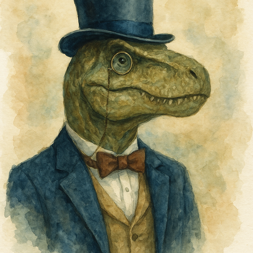 classy dinosaur