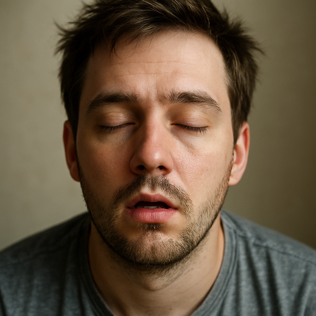 sleepy human